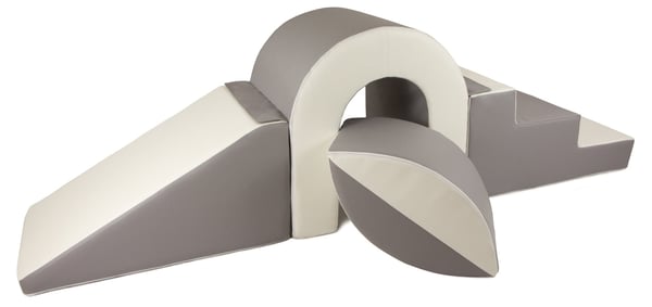 Vaahtosiltasetti - 65 cm korkea - valkoinen harmaa