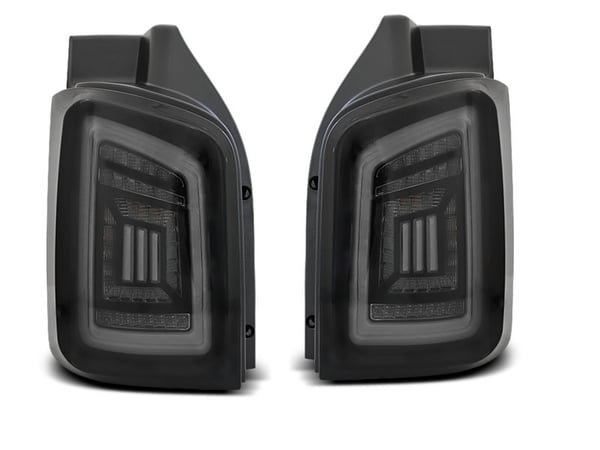 Baglygter VW T5 04 03-09 / 10-15 RØGET SORT HVID LED