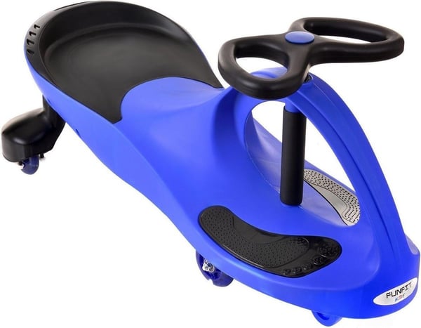 Wiggle car - wobble car - med LED-oplyste hjul - blå