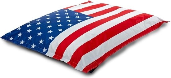 Sækkestol - Amerikansk flag - uden fyld