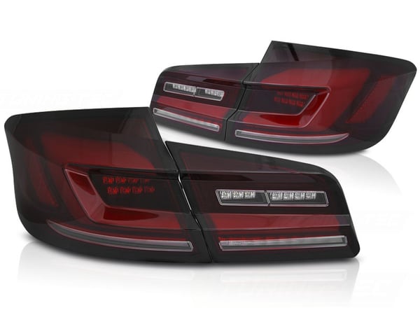 Takavalot BMW F10 10-16 sedan LED SAVUNPUNAINEN