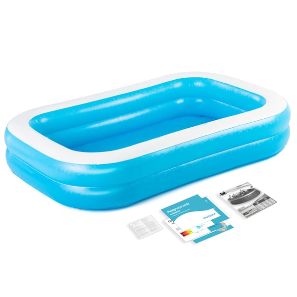 Bestway oppustelig pool - 262x175x51cm - inkl. reparationssæt
