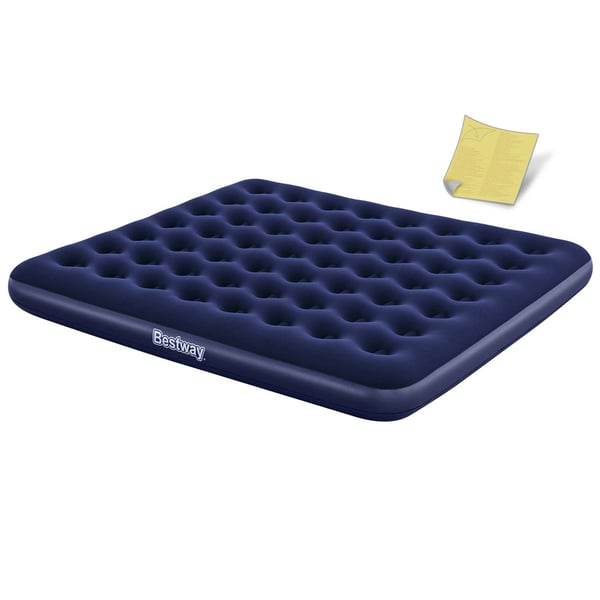 Bestway Ilmapatja - 2 henkilöä - 203x183x22cm - veluuri - sininen