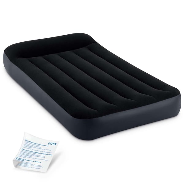 INTEX Luftmadras - 1 person - 191x99x25cm - sort