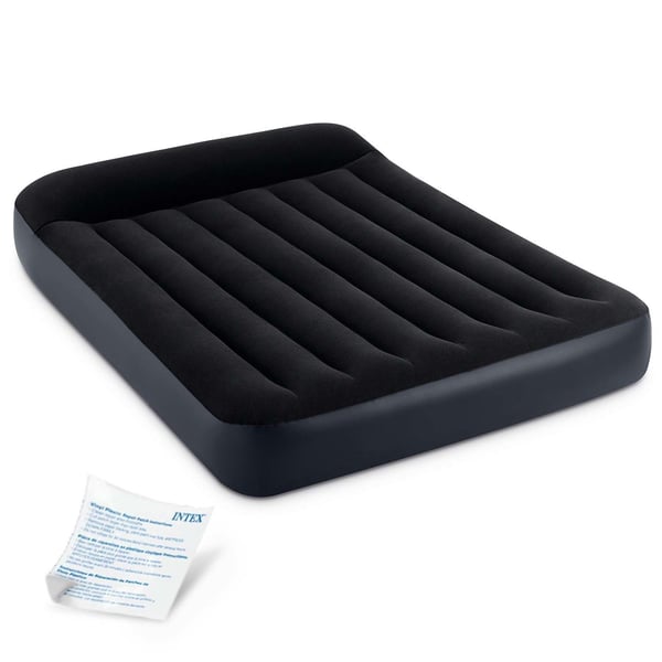 INTEX Luftmadrass - Dubbel - 191x137x25cm - Svart