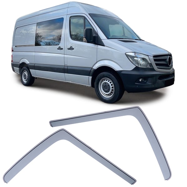 Sidevindafvisere - Mercedes Sprinter W906 06-18 - Sort - 100% pasform