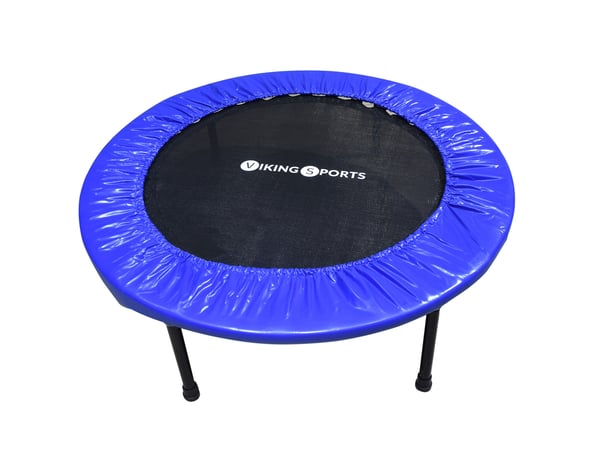 Fitnesstrampolin - foldbar - ⌀ 101x22,5 cm - blå