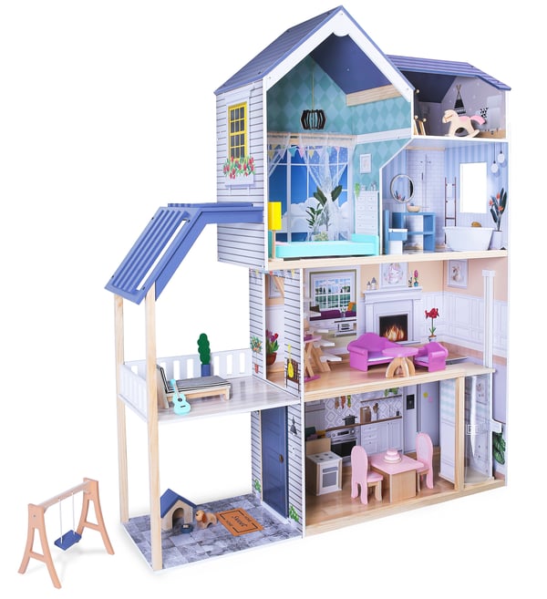 Maya Dukkehus - XXL - 28 møbler - Ecotoys