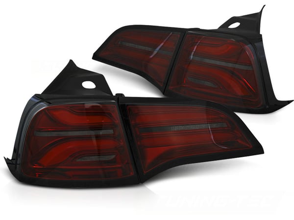 Takavalot TESLA MODEL 3 17- / MODEL Y 20- LED SAVU punainen
