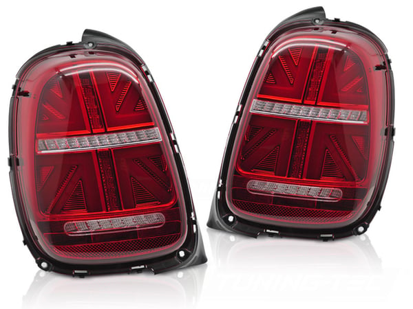 Takavalot MINI COOPER F55 F56 F57 2014-2017 - 6-napainen - LED - punainen valkoinen