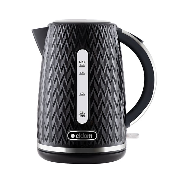 Elkedel - 1.7L - 2000W - LED-belysning - sort