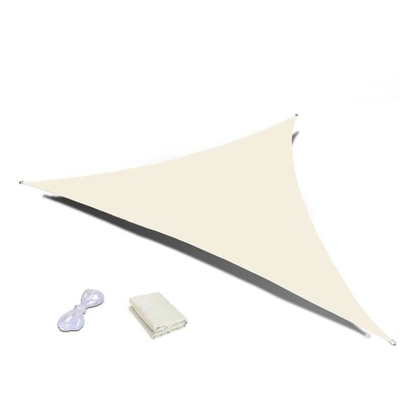 Vedenpitävä aurinkopurje - beige - 4x4x4m - UV-suoja