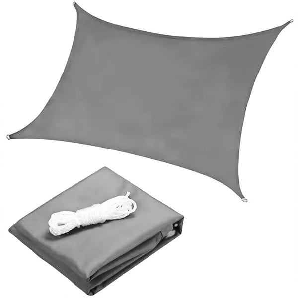 Vandtæt solsejl - 5x5 m - polyester - UV-beskyttelse