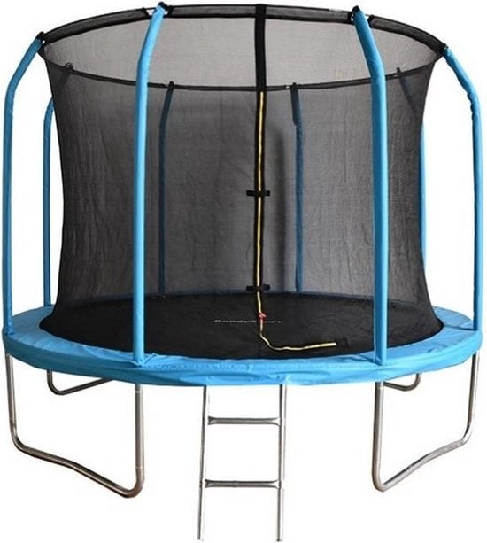 Trampolin - 305 cm - med sikkerhedsnet & stige - blå