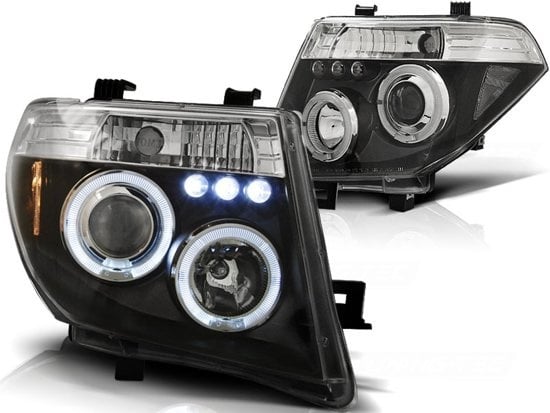 Ajovalot kaksoishalorenkailla NISSAN NAVARA D40/PATHFINDER 05-10 ANGEL EYES MUSTA