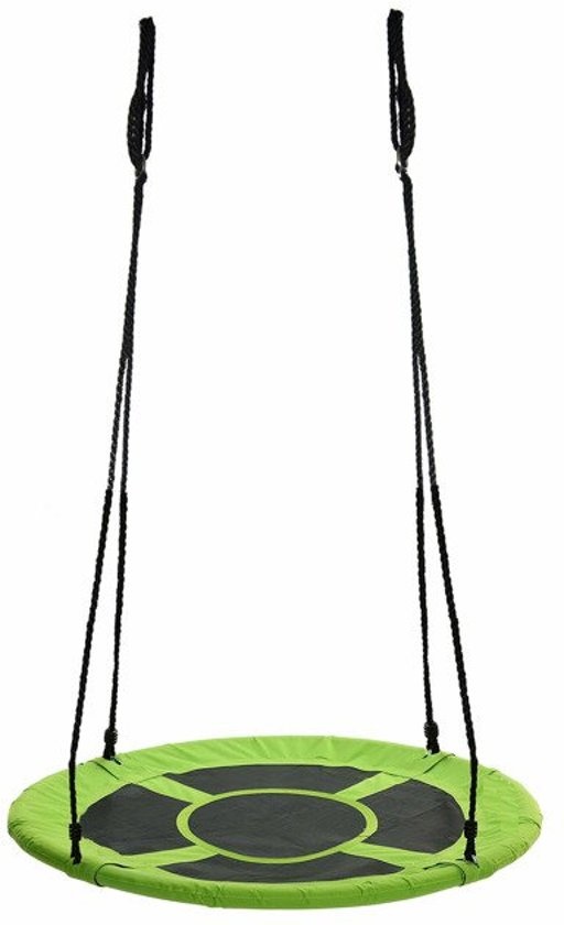 Pesukeinu vihreä 600D polyesteristä, halkaisija 90 cm, sisältää köydet, enintään 150 kg