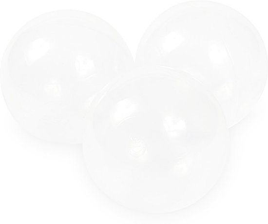 Gennemsigtige boldbassinbolde (70mm) 100 stk.