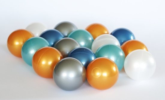 Pallomeren pallot 500 kpl 7cm, kulta, hopea, läpinäkyvä, turkoosi, vaaleansininen