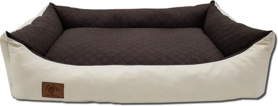 Koiranpeti - 100 x 70 cm - pestävä päällinen - vedenpitävä - koiranpeti - tyyny - beige/ruskea