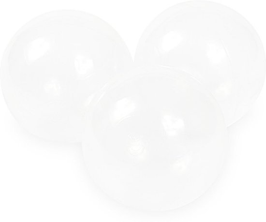 Gennemsigtige boldbassinbolde (70 mm) 500 stk.