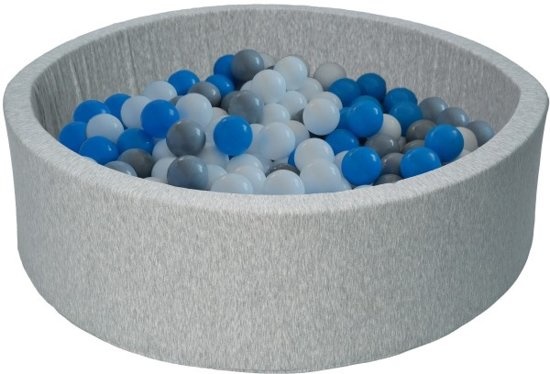 Pallomeri 300 pallolla - Pestävä päällinen - 90 x 30 cm - Sininen harmaa