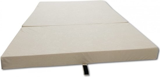 Vierasmakuupatja - Retkeilypatja - Matkapatja - Taitettava patja - 80 x 200 x 10 - Kerma Vierasmakuupatja - Retkeilypatja - Matkapatja - Taitettava patja - 80 x 200 x 10 - Kerma