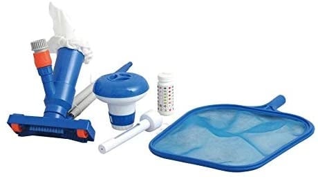 Jilong Pool Vedligeholdelsessæt: 3-i-1 Vandtest, Flydende Chlor Dispenser & Termometer