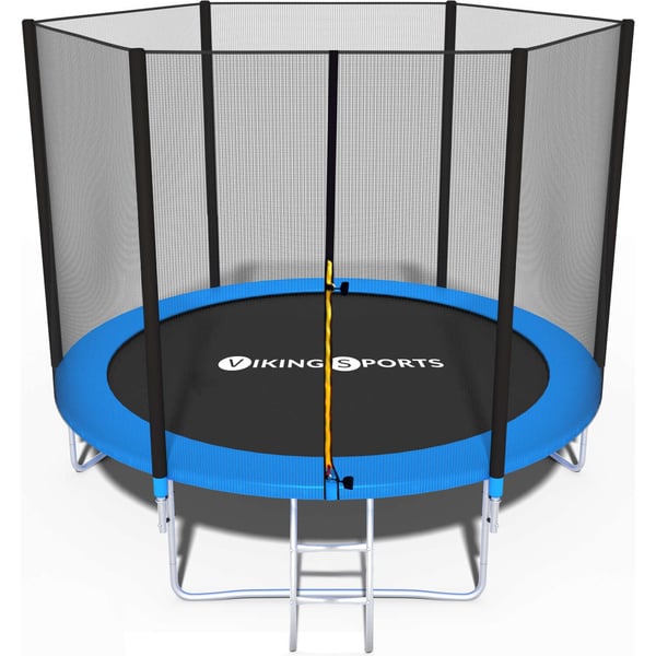 Viking Sports 305cm Kompakt Trampolin med Sikkerhedsnet & Stige til Små Haver