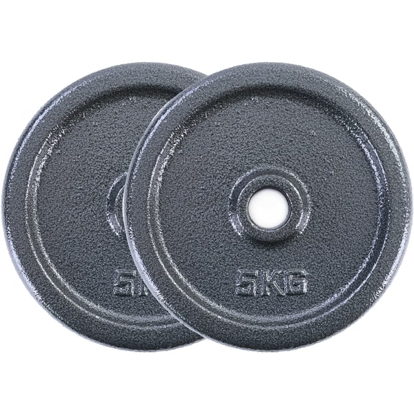20kg Yleiset valurautapainolevyt kotikäyttöön - 2x10kg, 27mm keskus, 25,5cm halkaisija