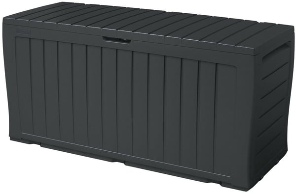 Puutarhan säilytyslaatikko 270 litraa - 117x45x57 cm - Antrasiitti