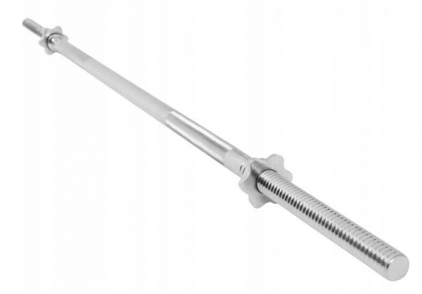 Skivstång - 25 mm - rak - med skruvklämma - 120 cm