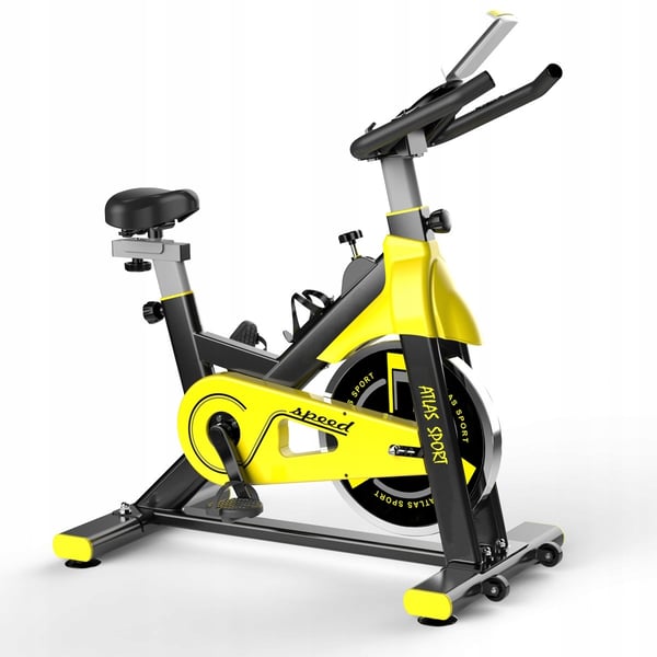 Motionscykel - Spinningcykel - Mekaniskt motstånd - Gul