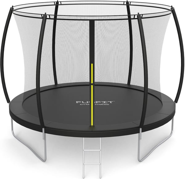 Trampolin med sikkerhedsnet - 312 cm - 10 FT - sort - op til 120 kg