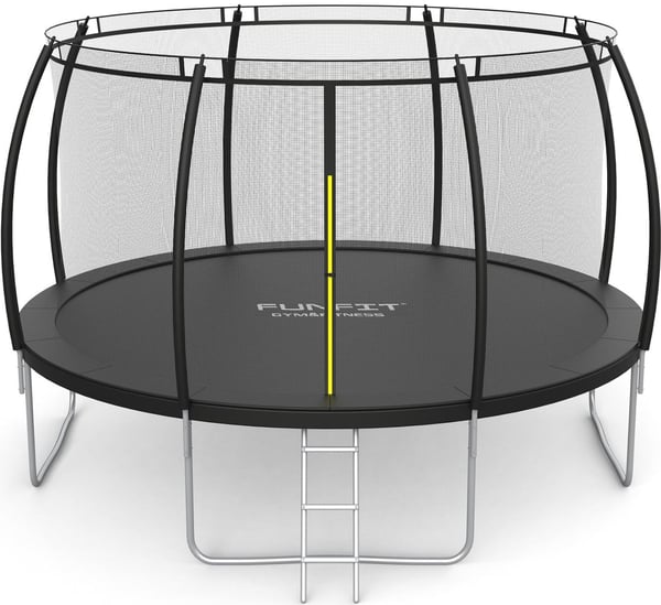 Trampoliini verkolla - 404 cm - 13 FT - musta - jopa 150 kg