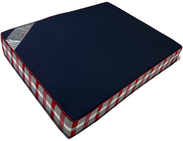 Hundepude - hundemadras - 65x50x10 cm - vandtæt - blå