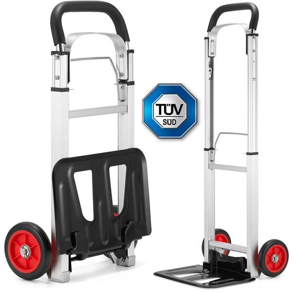 Sækkevogn - sammenklappelig - aluminium - op til 90 kg.
