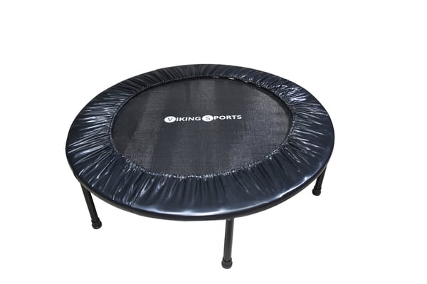 Fitnesstrampolin - foldbar - ⌀ 101x22,5 cm - sort