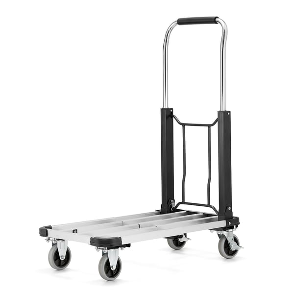 Transportvogn - 71x41cm - sammenklappelig - op til 150 kg - aluminium