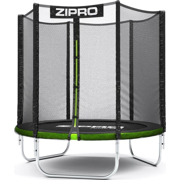 Trampolin med sikkerhedsnet - Ø 140 cm - op til 25 kg - grøn