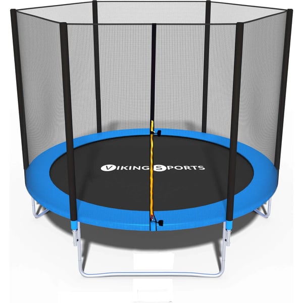 Trampolin - blå - 252 cm - med net - op til 120 KG