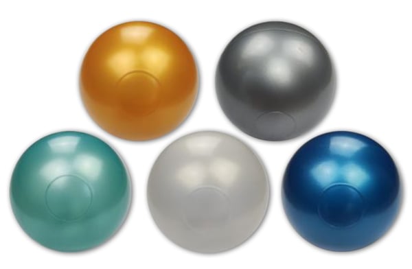 Bollhavsbollar 300 stycken 7cm, guld, silver, transparent, turkos, ljusblå