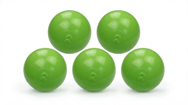 Bollhavsbollar gröna (70mm) 300 stycken