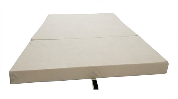 Gæstemadras - Campingmadras - Rejsemadras - Foldbar madras - 80 x 200 x 10 - Creme