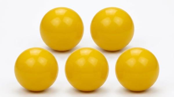 Bollhavsbollar gula (70mm) 100 stycken