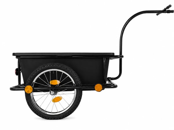 Polkupyörän peräkärry - Pyörän peräkärry - jopa 50 kg - irrotettava kuljetuslaatikko