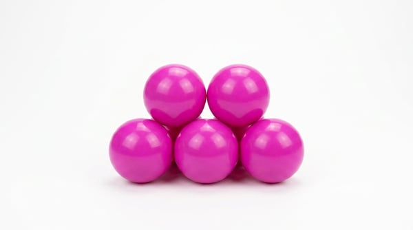 Vaaleanpunaiset pallomeripallot (70mm) 500 kpl