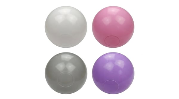 Bollhavsbollar 1000 stycken 7cm, vit, rosa, grå, lila