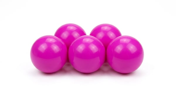 Boldbassin bolde pink (70mm) 300 stk.