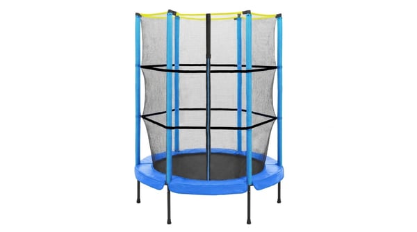 Trampolin med skyddsnät - Ø 152 cm - 5ft - blå