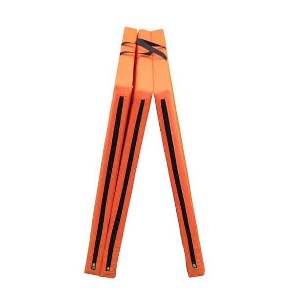Vikbar träningsmatta 80x200x5 vattentät orange